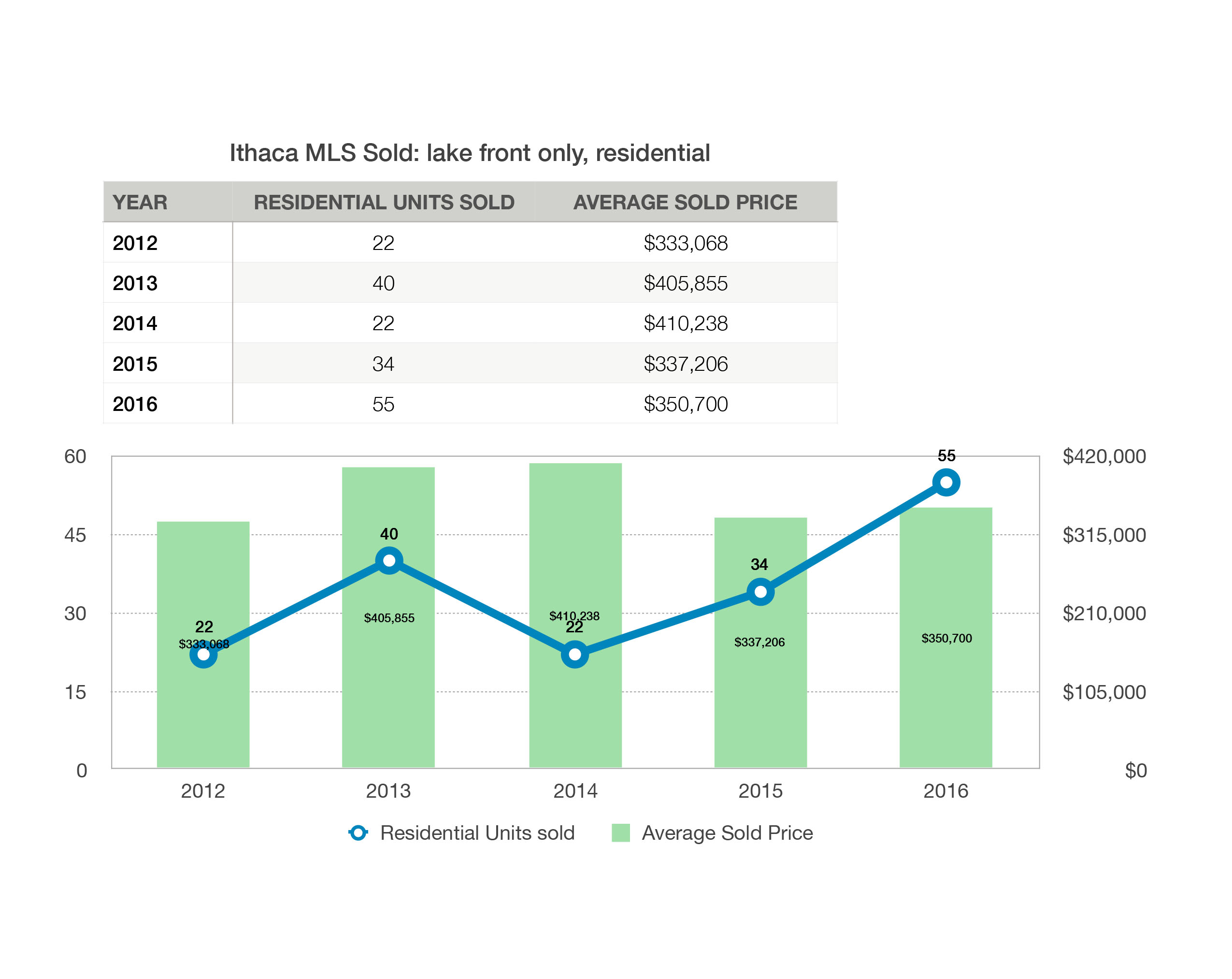 Ithaca MLS end of year stats